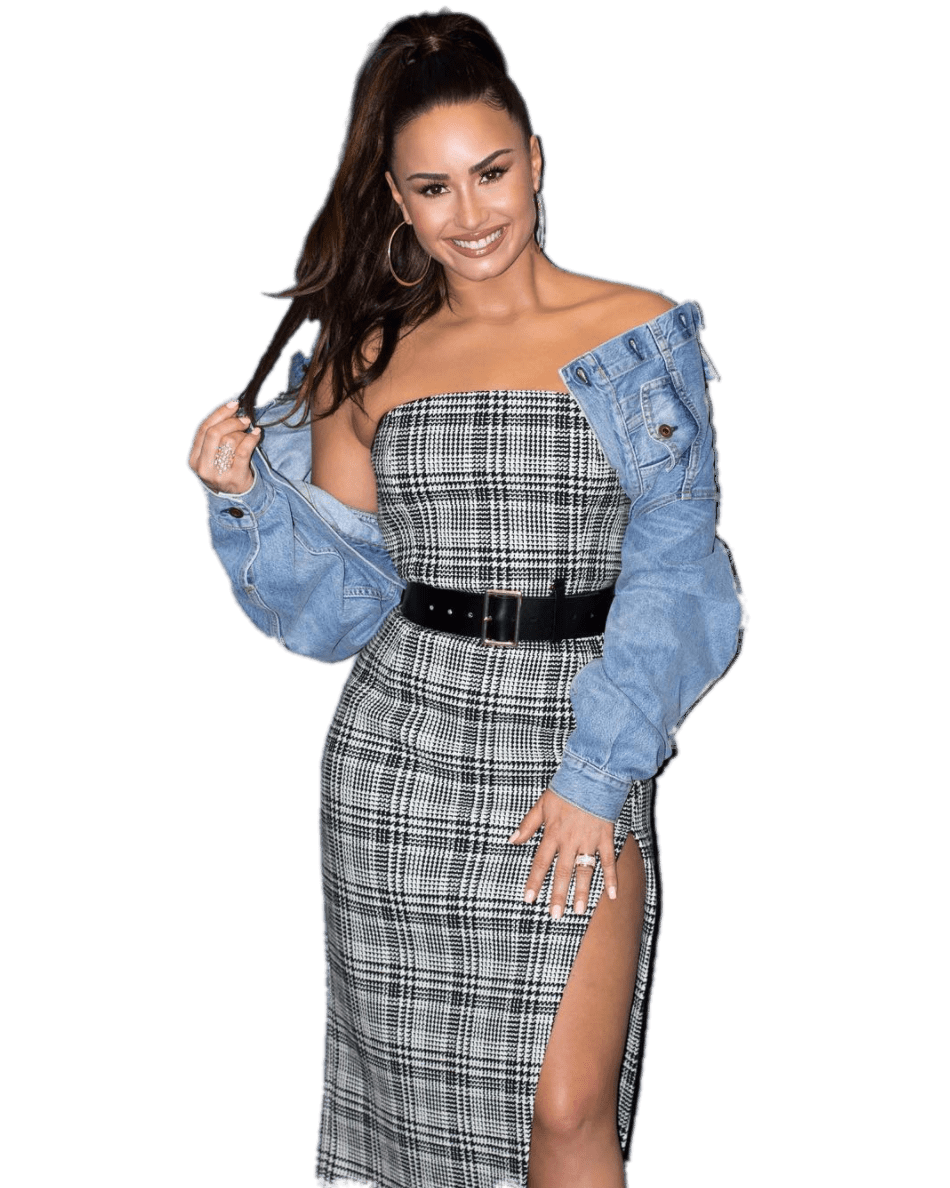Singer Demi Lovato PNG High-Quality Image