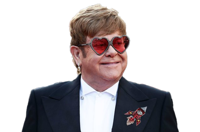 Cantor Elton John PNG Baixar Imagem