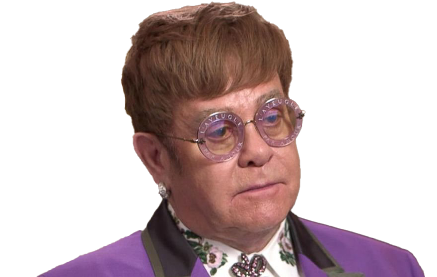 Singer Elton John PNG Image Background