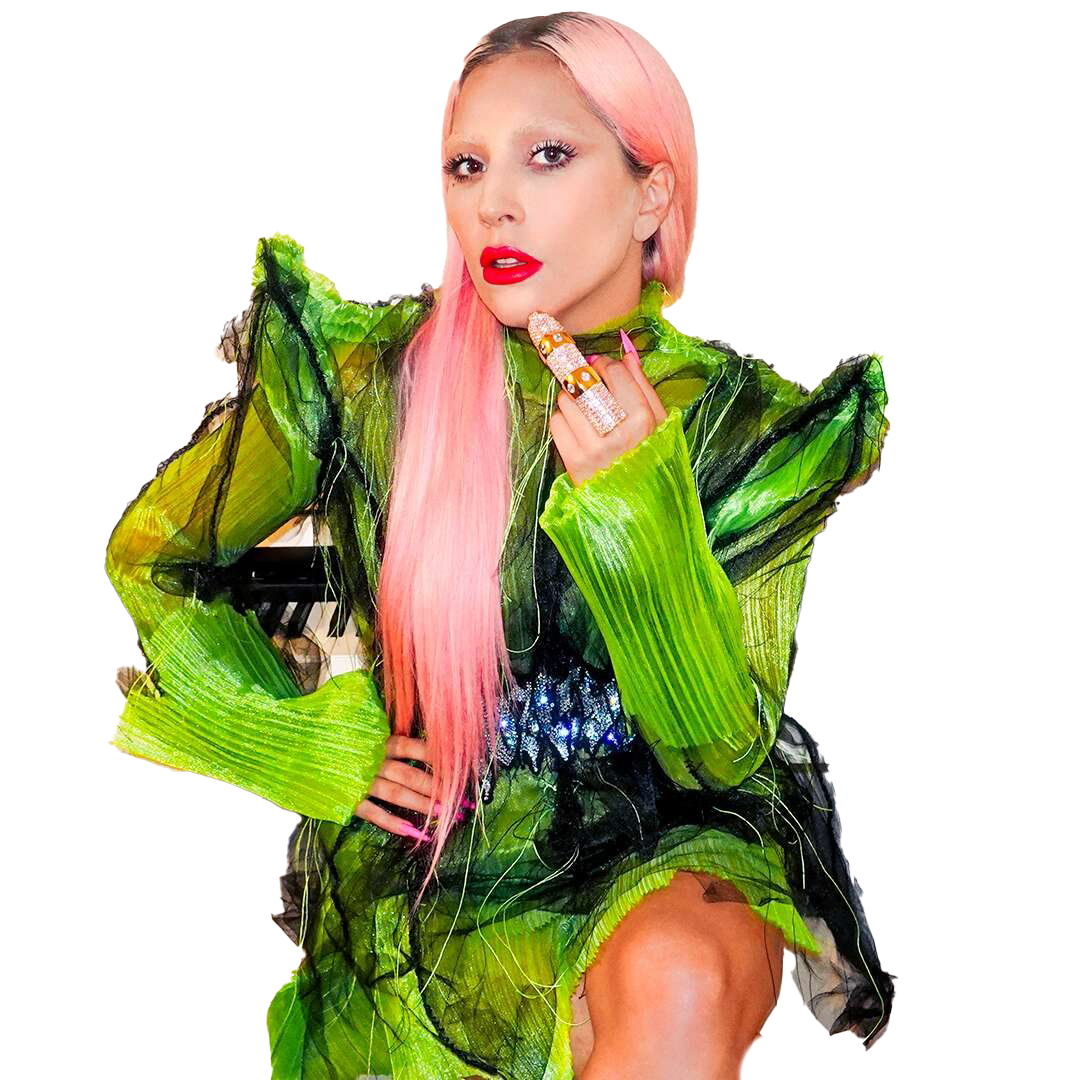 Singer Lady Gaga Transparent Background PNG