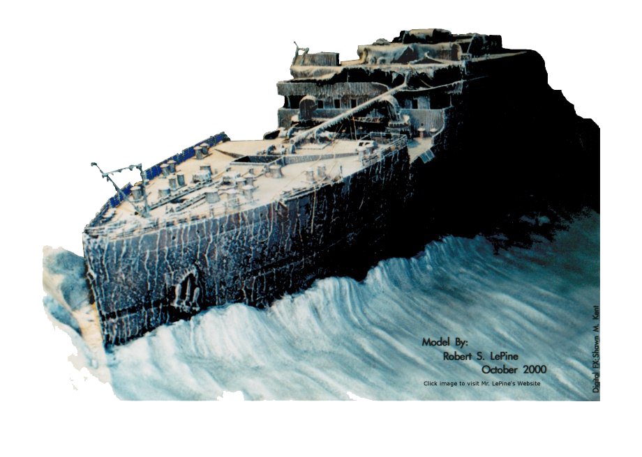 Sinking Titanic PNG Image Background