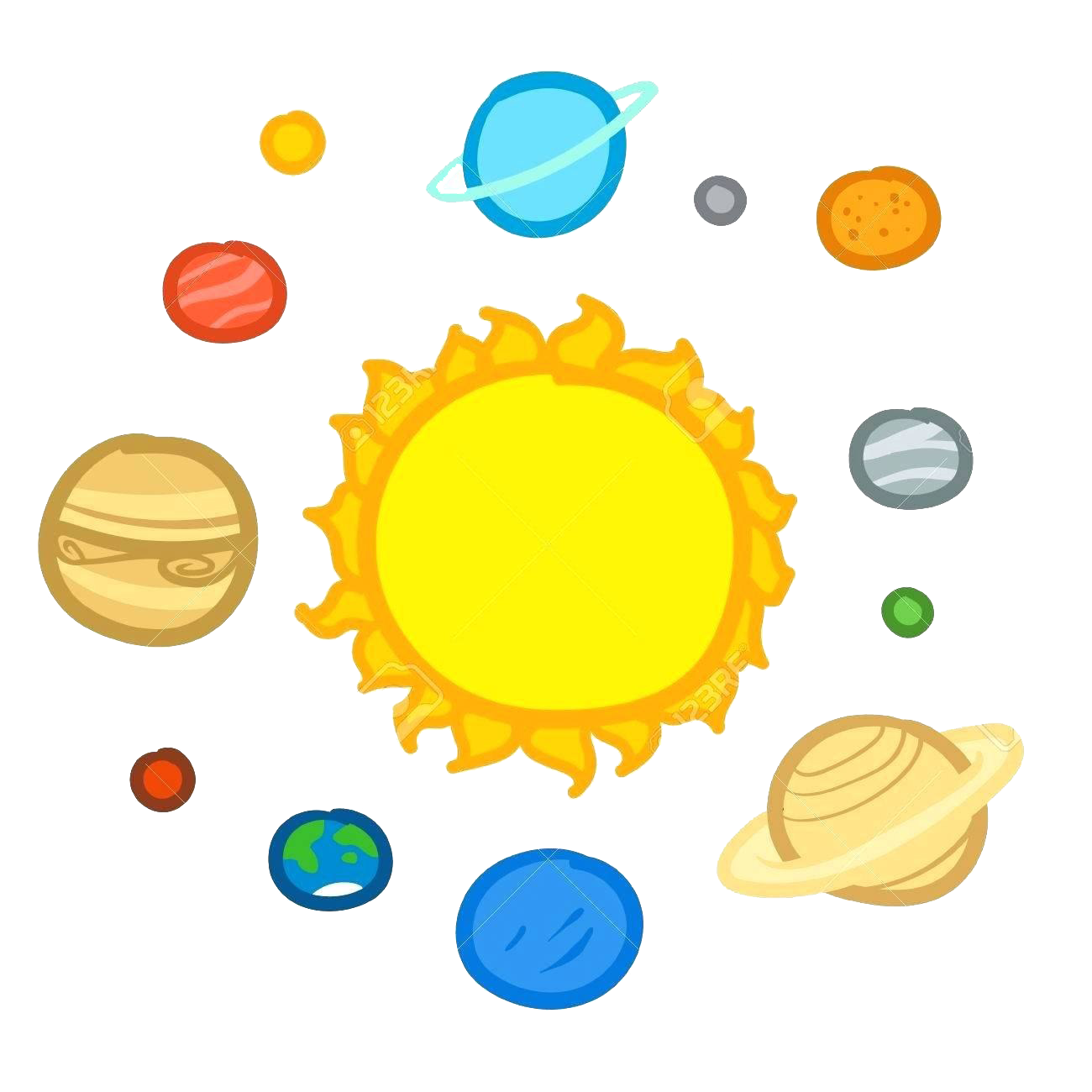 Sonnensystem Planet Transparentes Bild