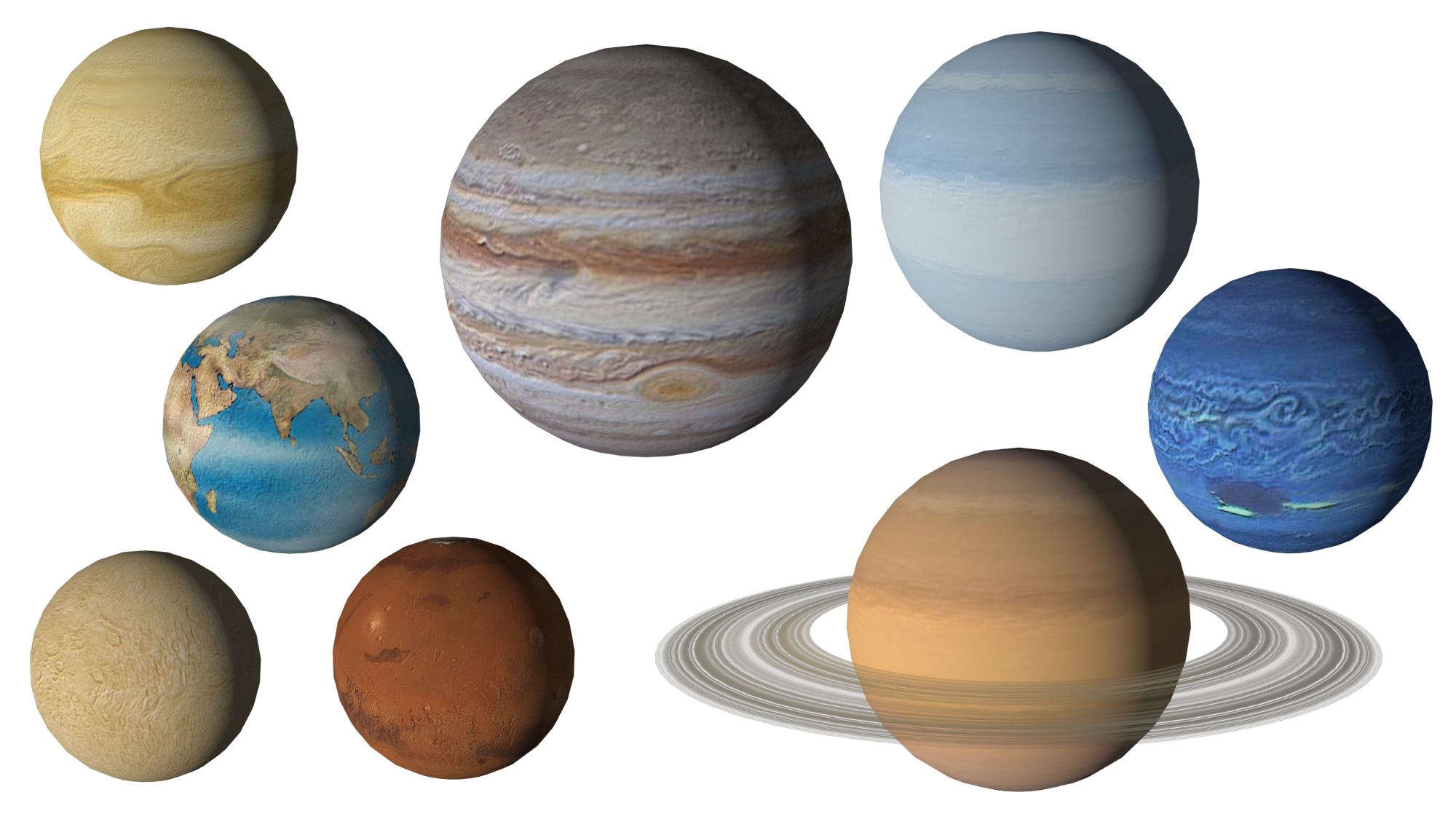 Solar System Transparent Background PNG