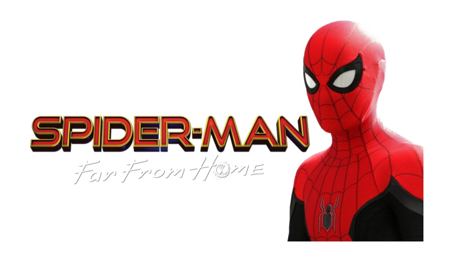 Человек-паук далеко от домашнего логотипа PNG изображения фон