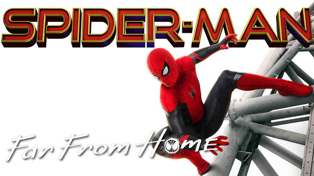Spider-Man Jauh Dari Rumah Logo PNG Gambar