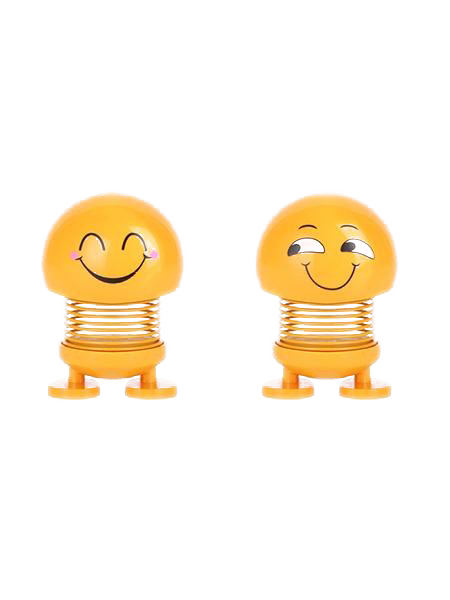 Spring Emoji Car Toy PNG Image Background