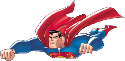 Superman Flying PNG Background Image