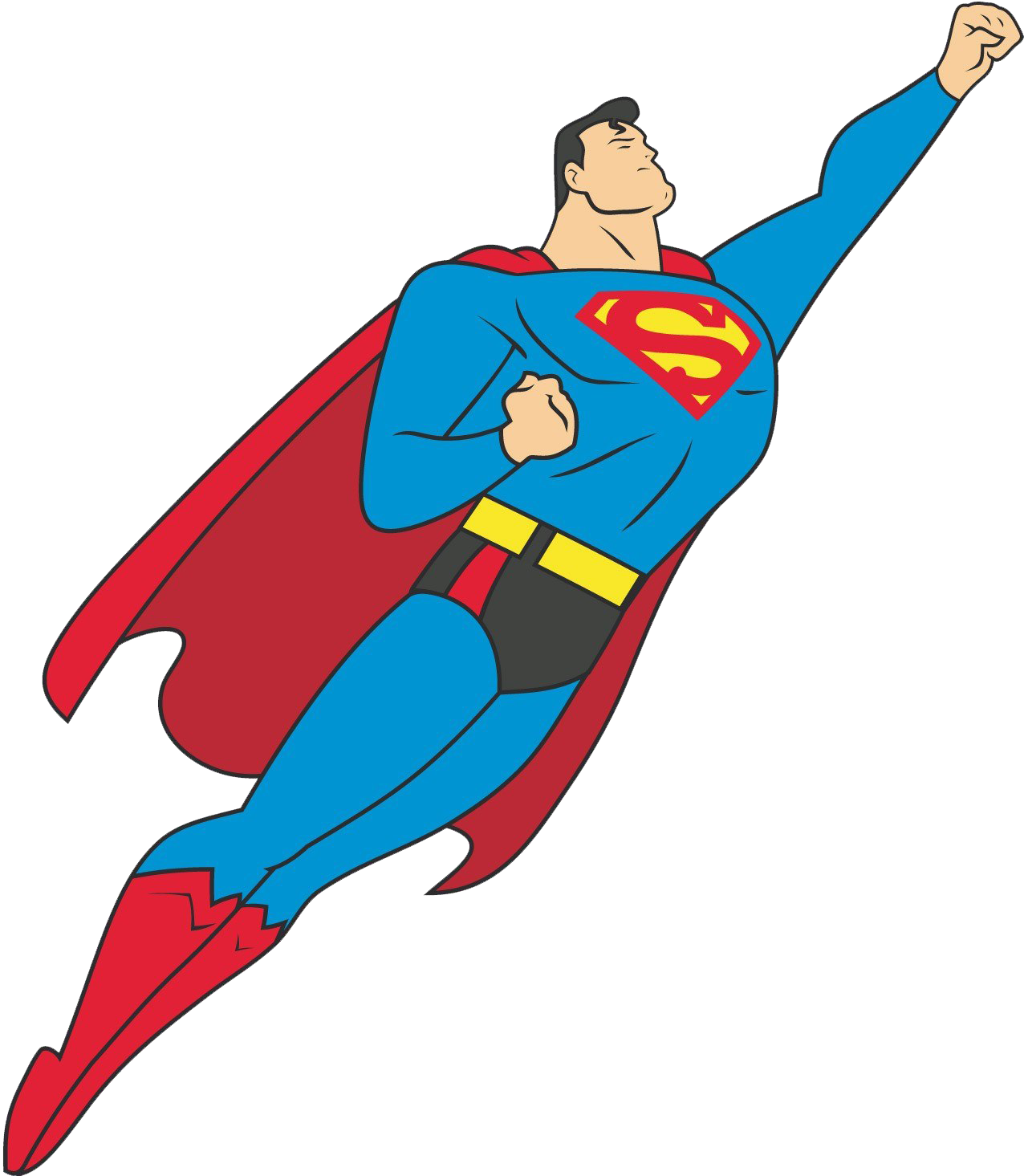 Superman Flying PNG скачать бесплатно