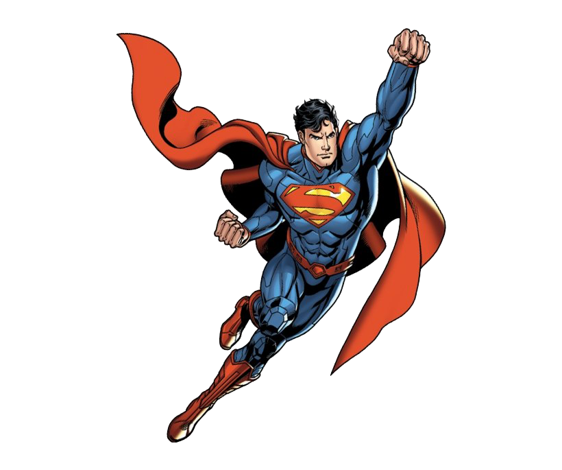 Superman Flying PNG Image Background