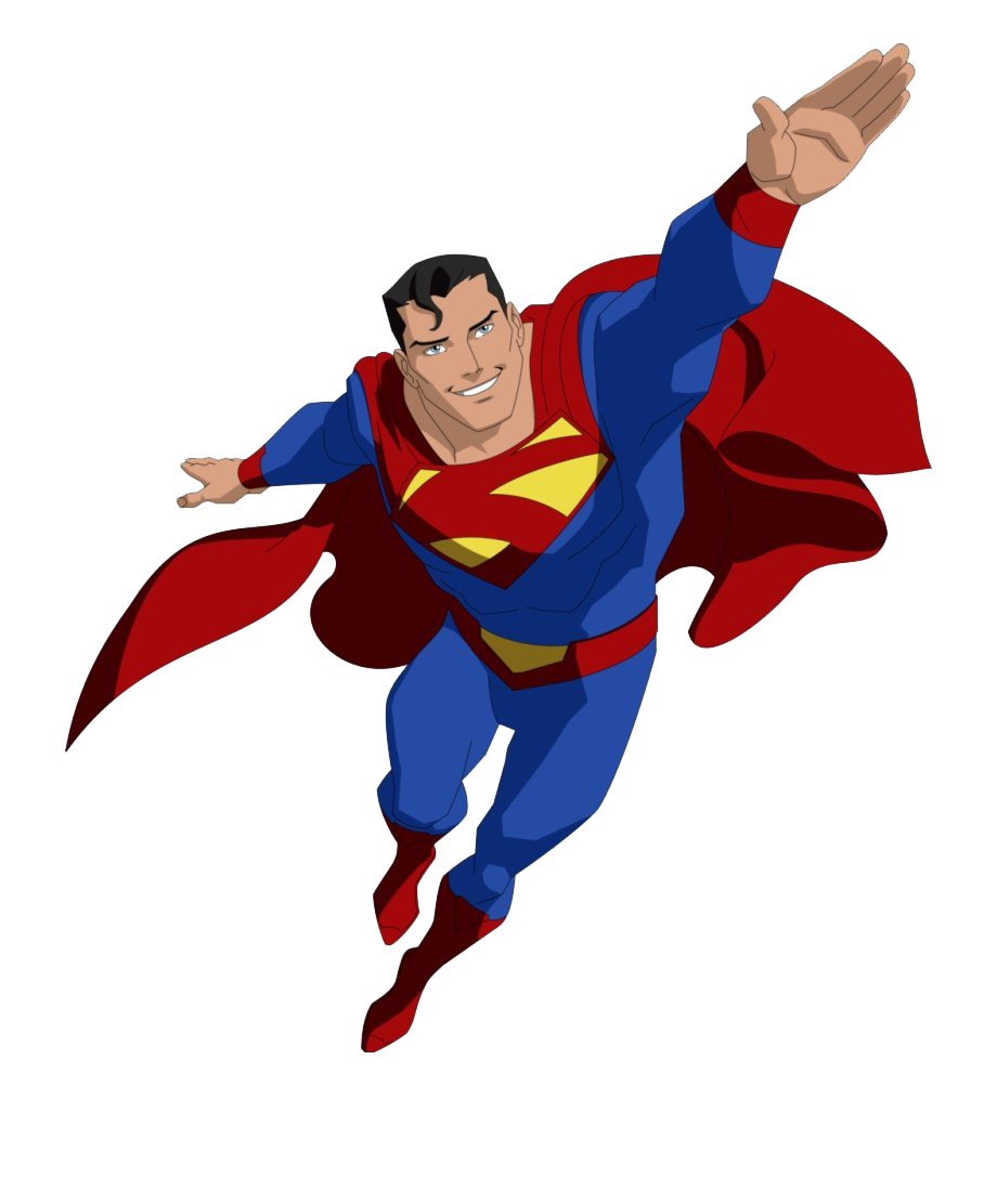 Superman voando foto PNG