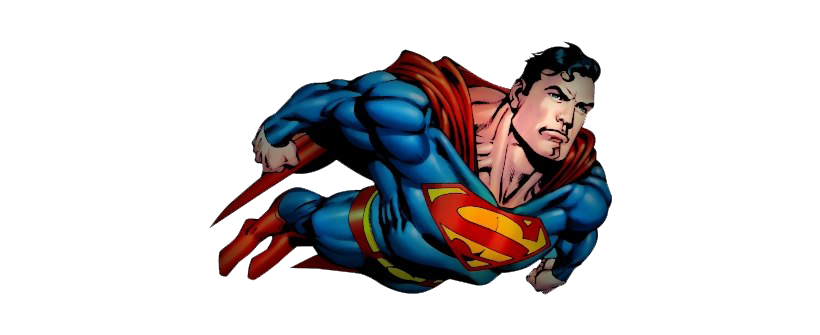 Superman fliegt PNG-transparentes Bild
