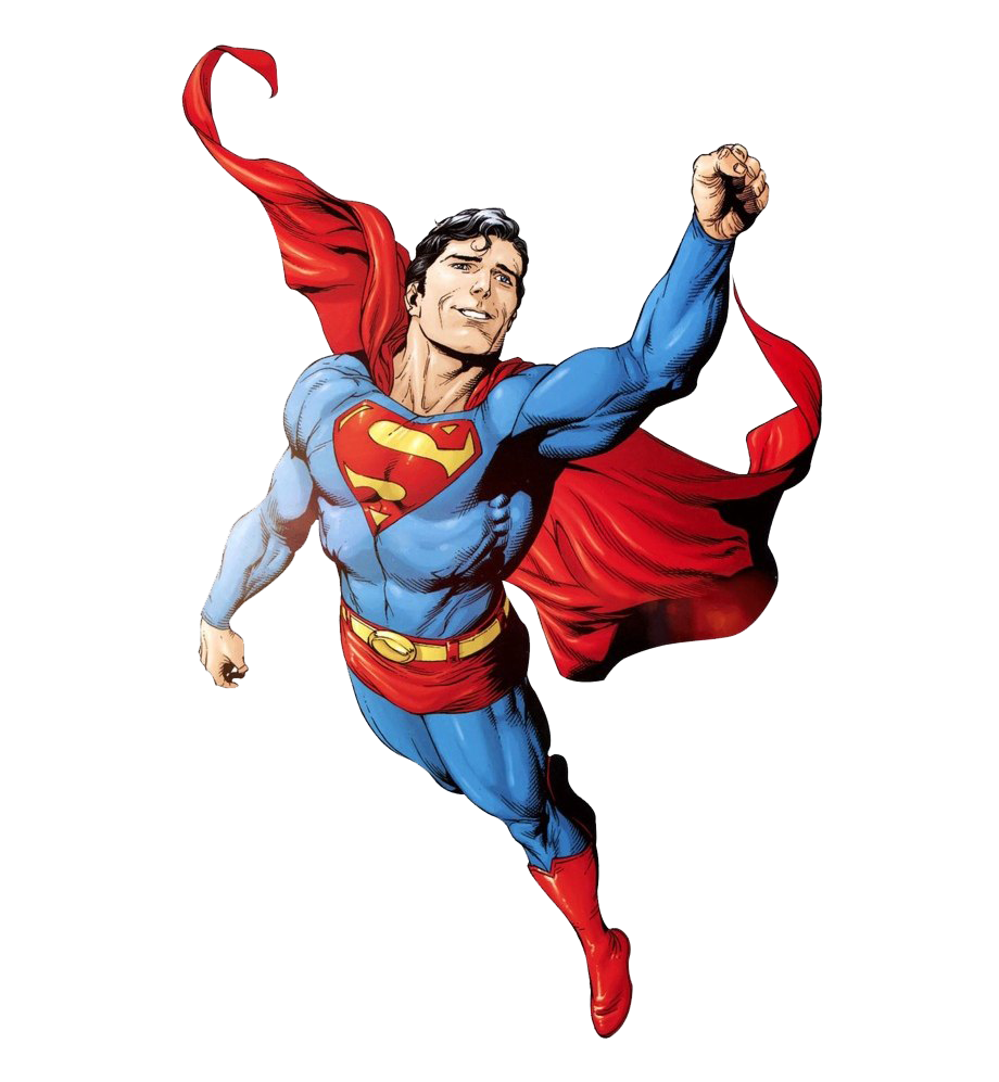 Superman voando imagem transparente