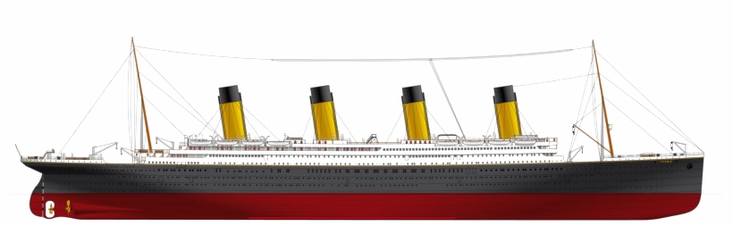 Titanic PNG Transparentes Bild