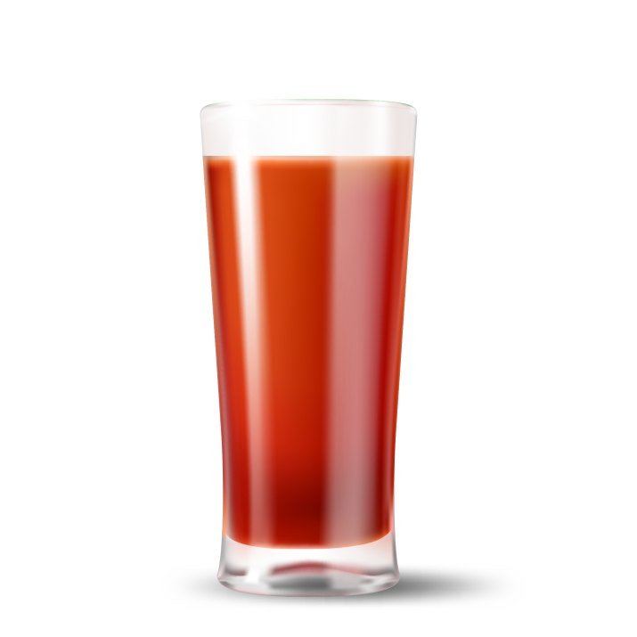 Tomato Juice Glass PNG High-Quality Image