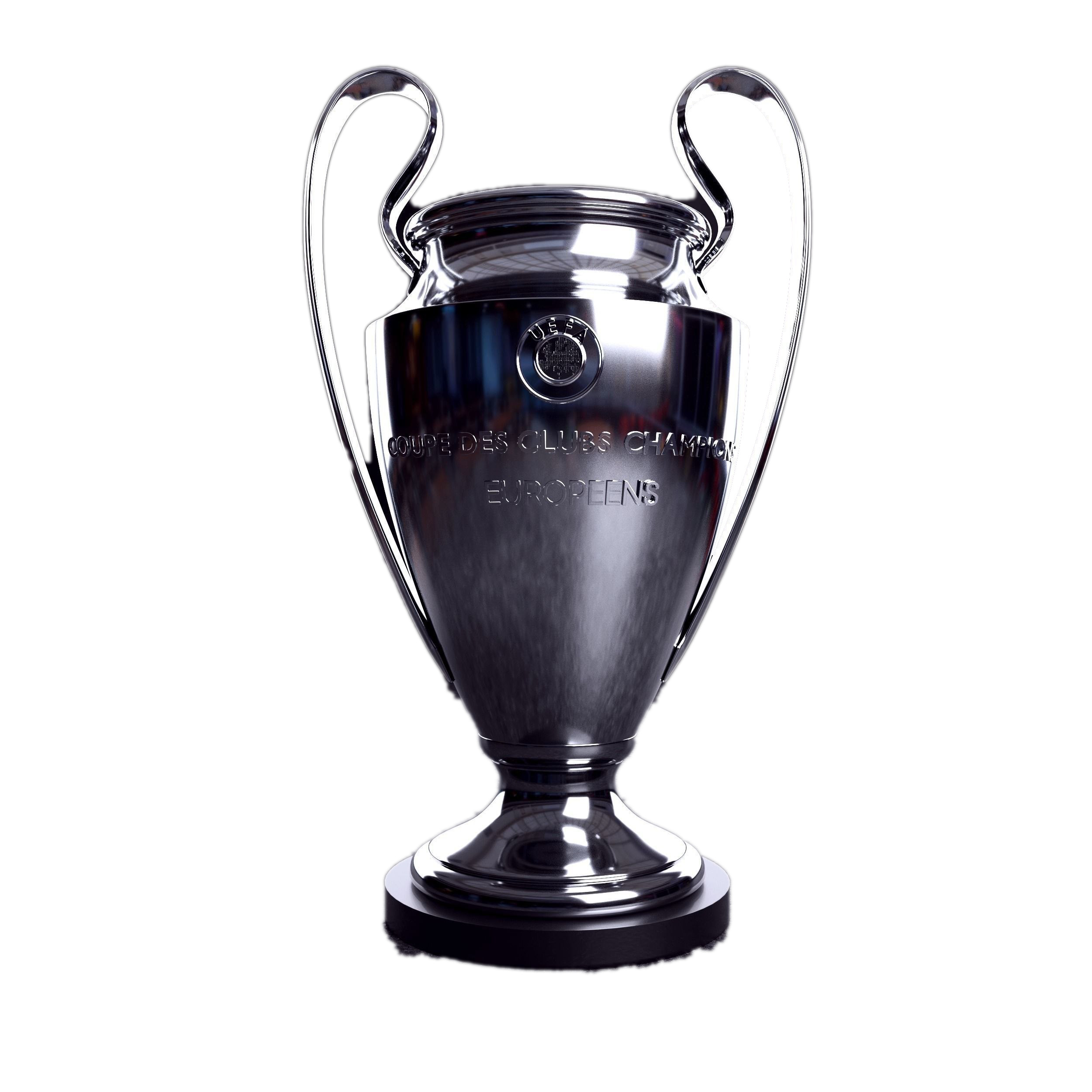 UEFA Champions League Trophy PNG Background Image