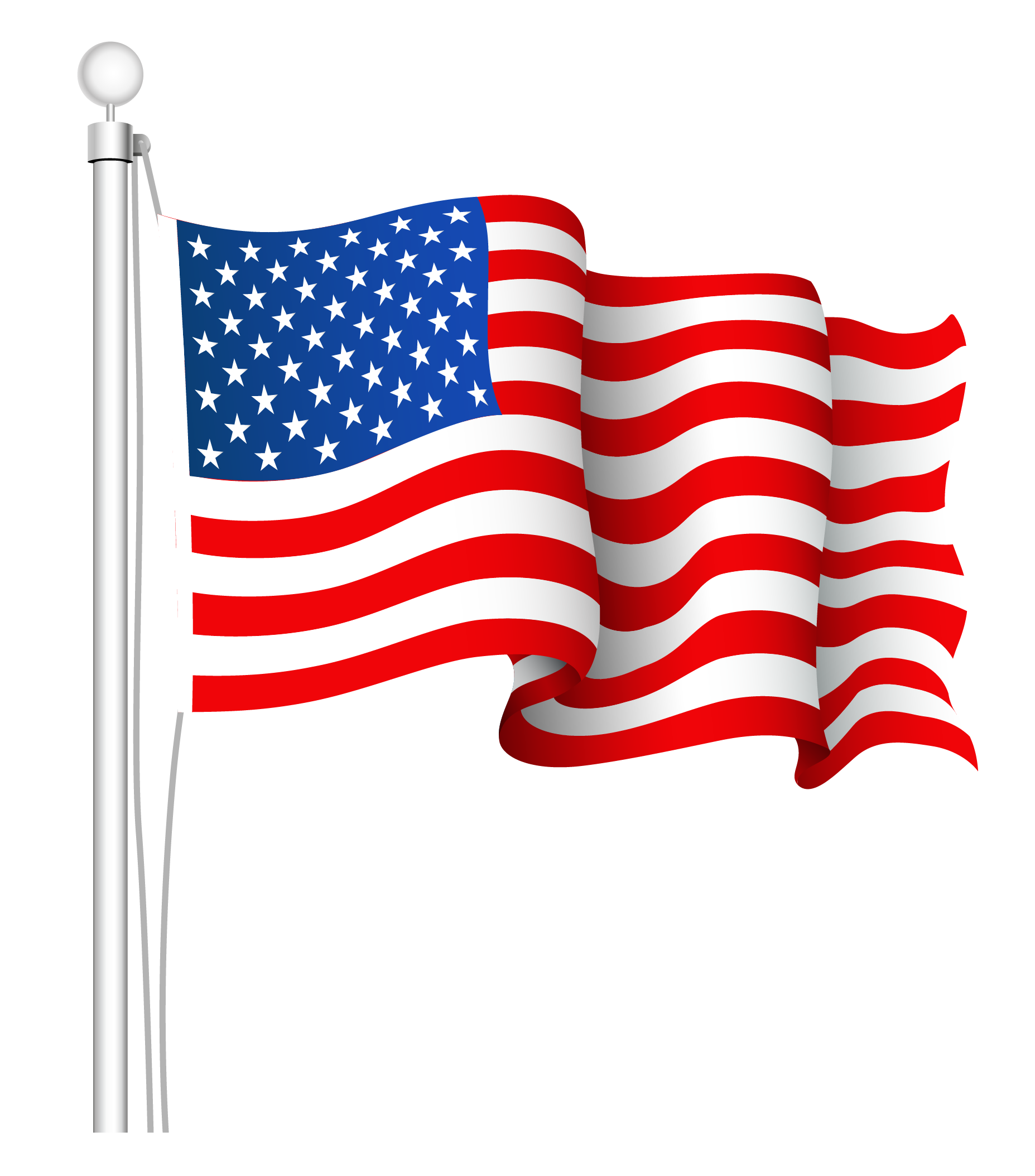 USA Flag Transparent Background PNG