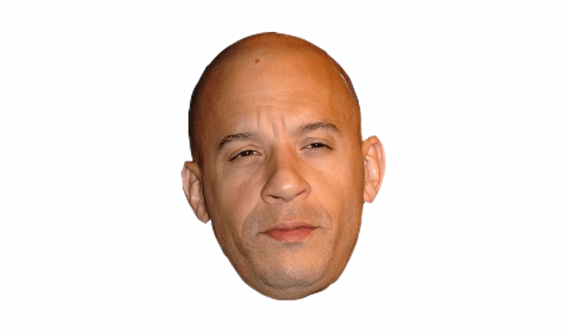 Vin Diesel Face PNG Image Background