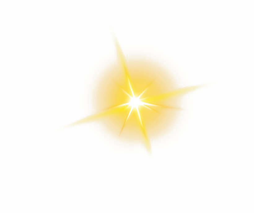 Gelber Glow-Effekt-PNG-Bildhintergrund
