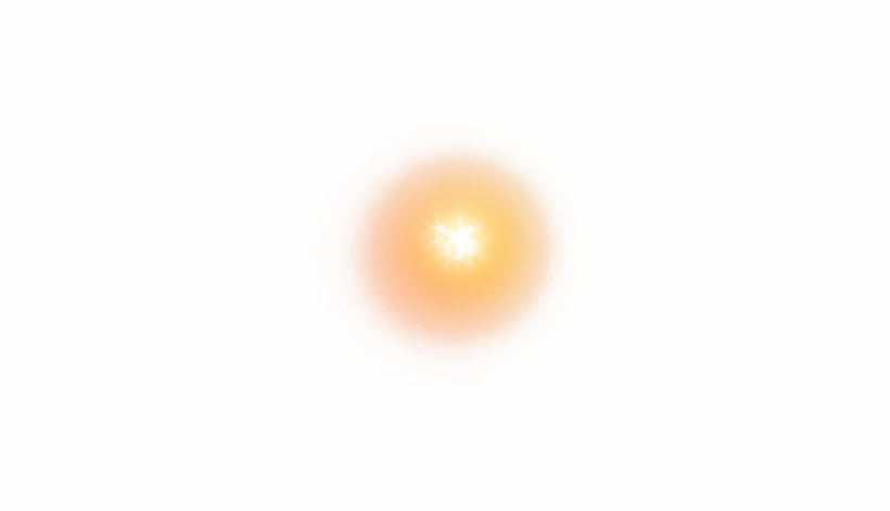 Gelber Glow-Effekt PNG-transparentes Bild