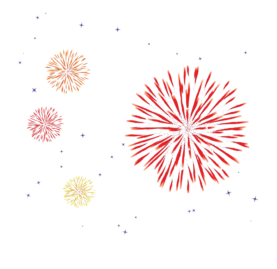 Animated Fireworks PNG Transparent Image