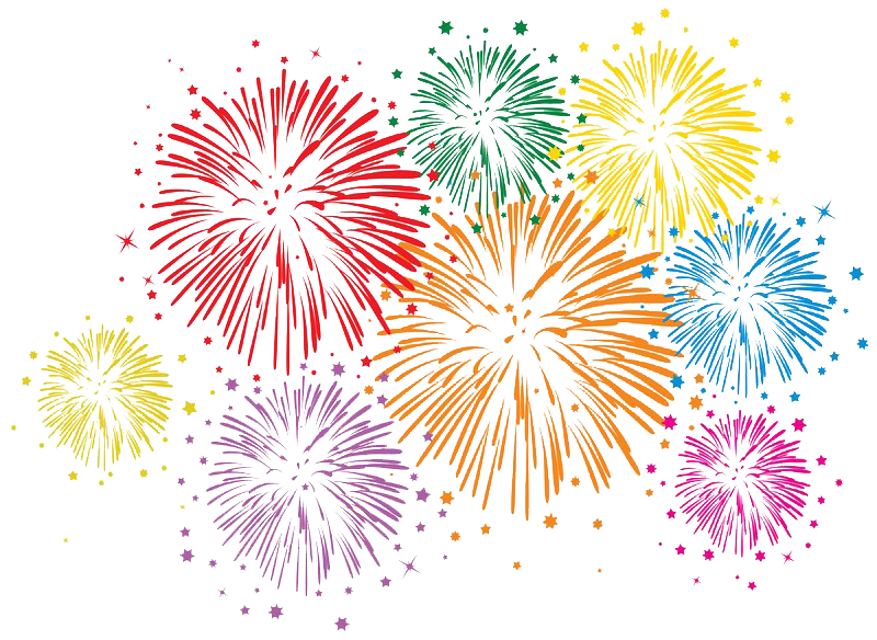 Animated Fireworks Transparent Image