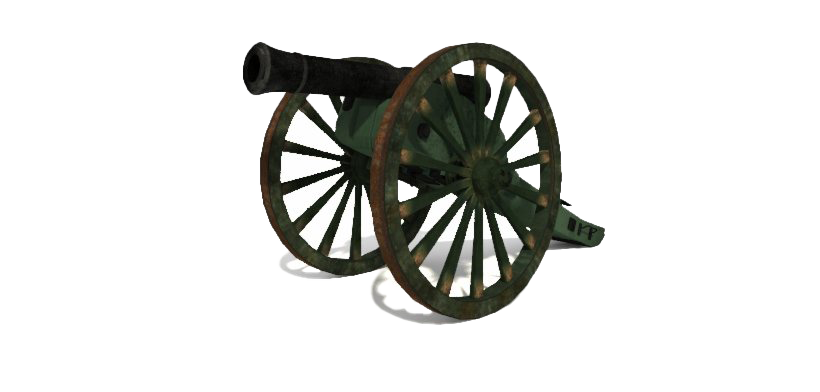 Antique Cannon PNG Transparent Image