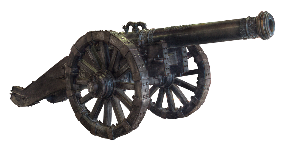 Antique Cannon Transparent Background PNG