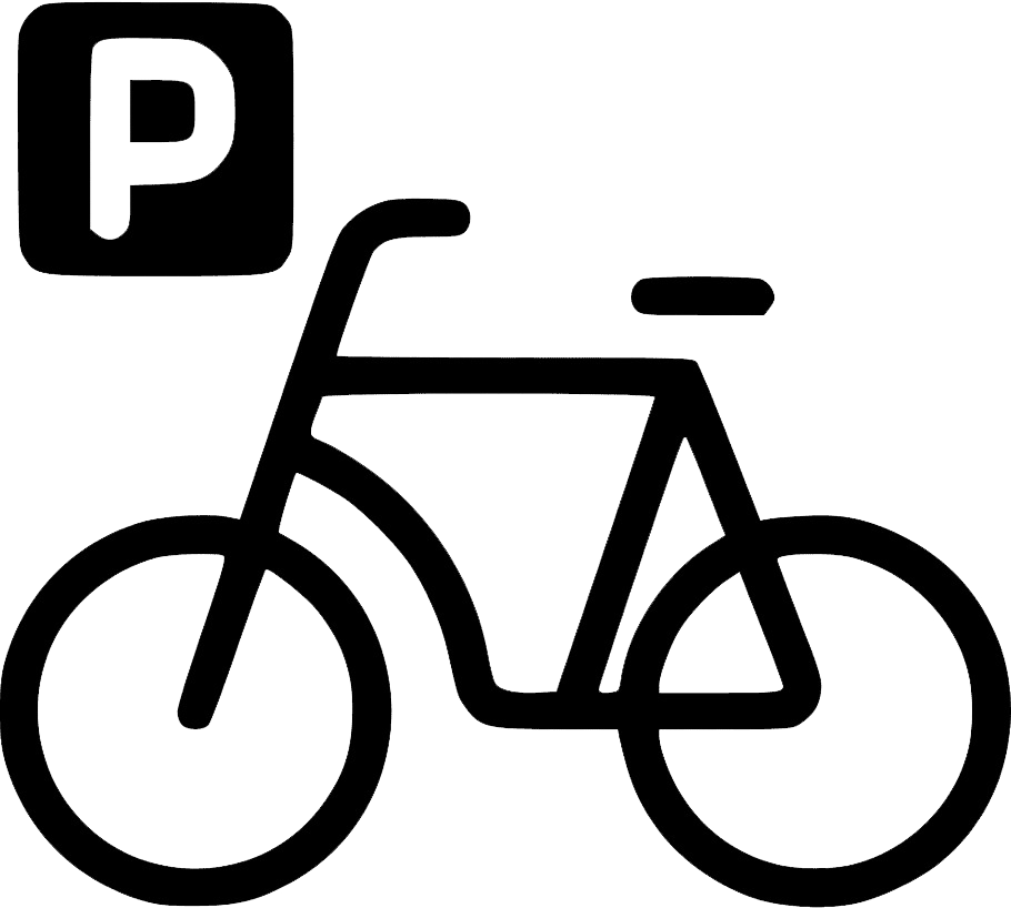 Fiets Parking PNG Transparant Beeld