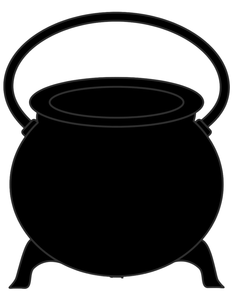 Latar belakang Gambar cauldron hitam PNG