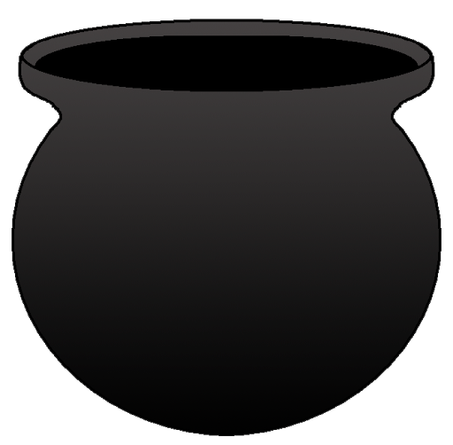 Pic PNG cauldron hitam