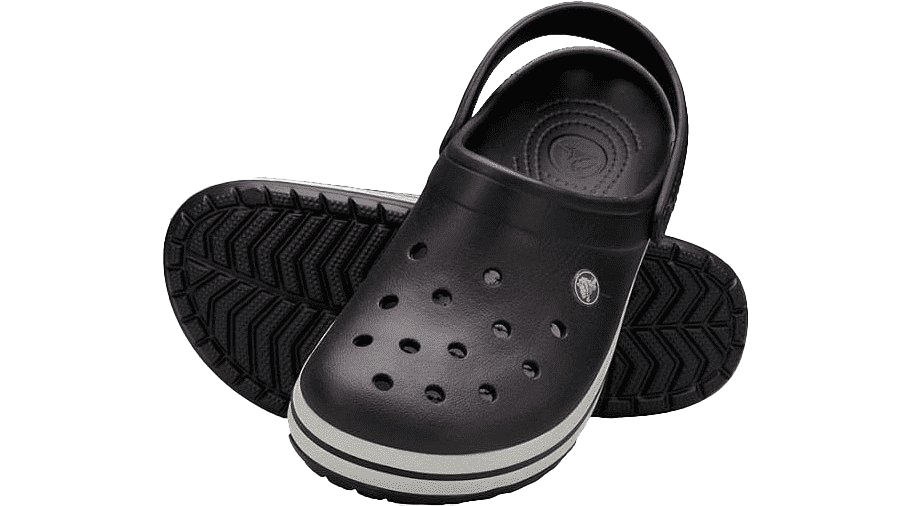 Black Crocs PNG Photo