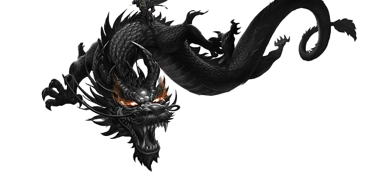 Black Dragon PNG Hoogwaardige Afbeelding