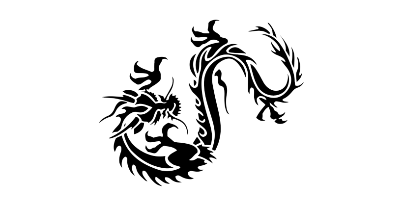 Черный дракон PNG прозрачное изображение