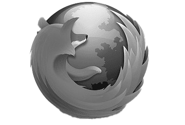Black Firefox PNG Photo