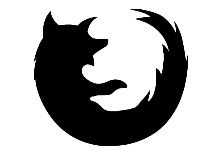 Black Firefox PNG Pic