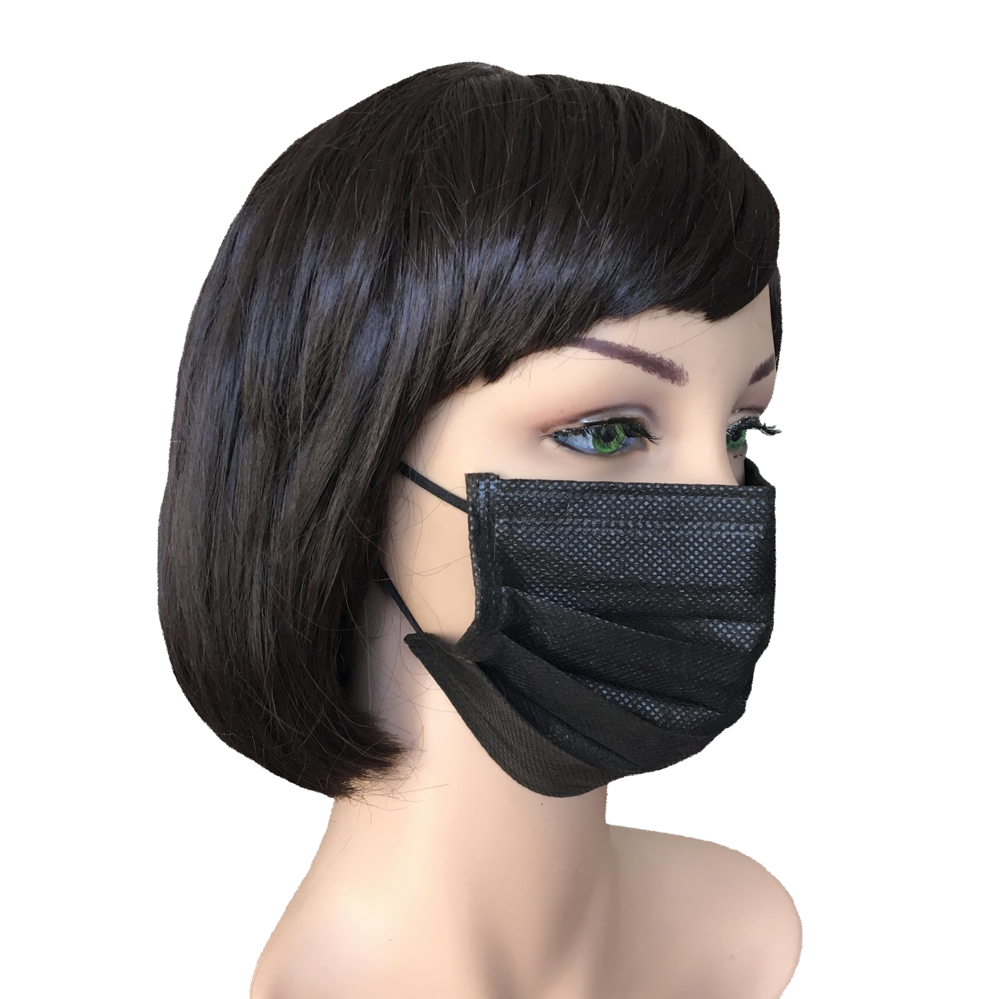 Black Medical Face Mask Free PNG Image