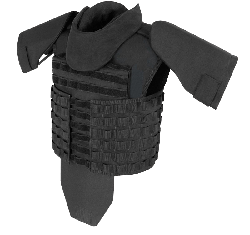 Black Military Bulletproof Vest Free PNG Image