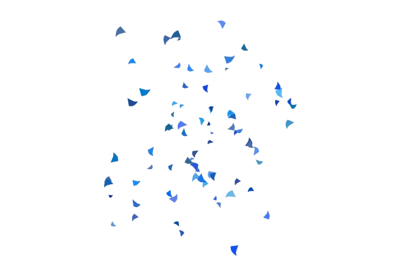 Синий Confetti PNG высококачественный образ