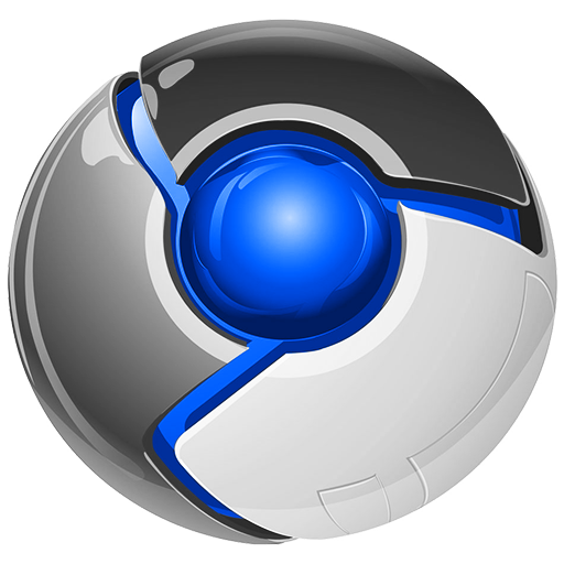 Blue Cool Chrome Transparent Image