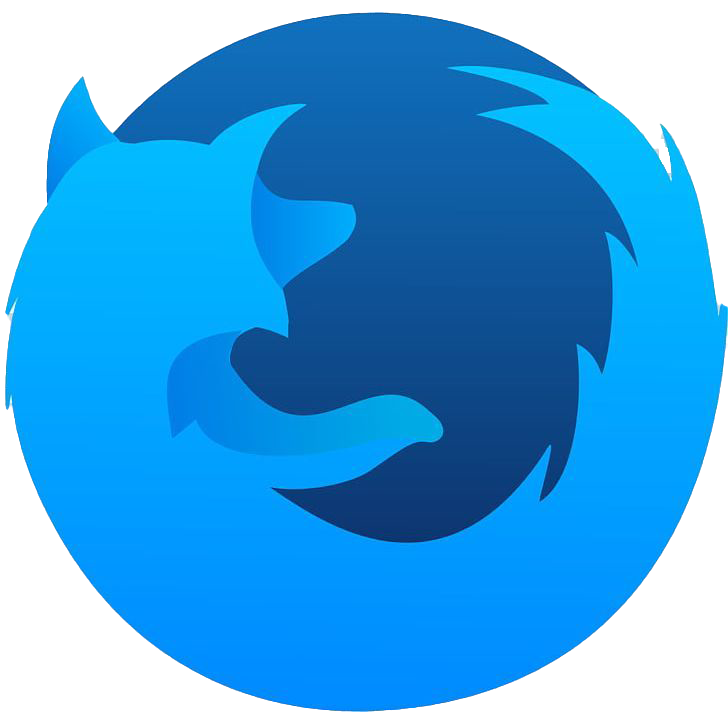 Blue Firefox PNG Download Image