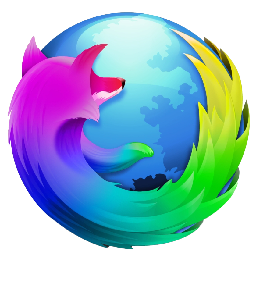 Blue Firefox PNG Image Background