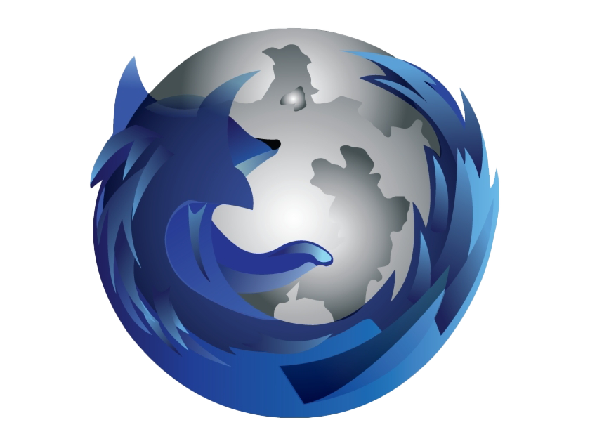 Blue Firefox PNG Transparent Image