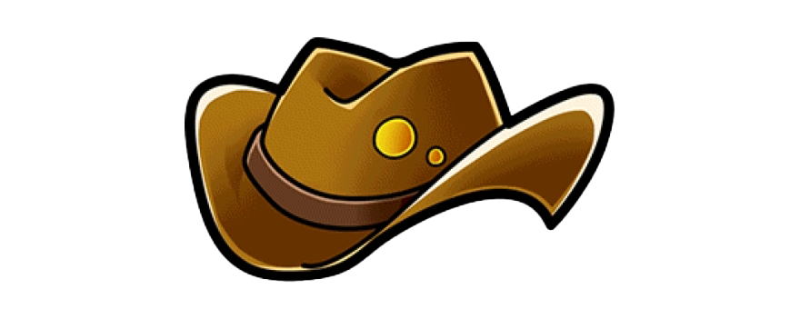 Imagem transparente de chapéu de cowboy marrom