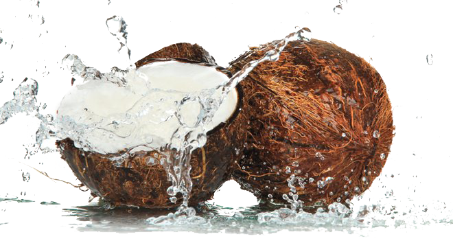 Coconut Water Splash Free PNG-Afbeelding