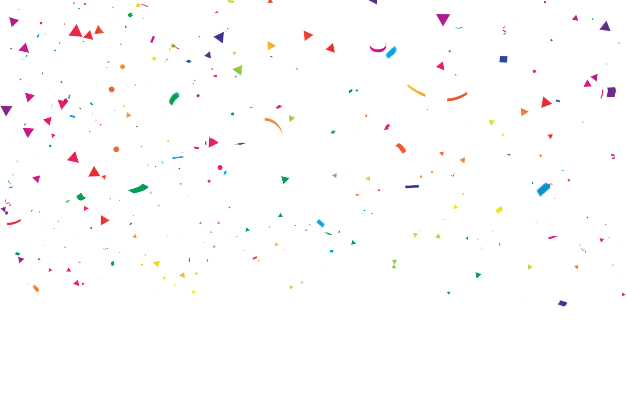 Colorful Confetti PNG Transparent Image
