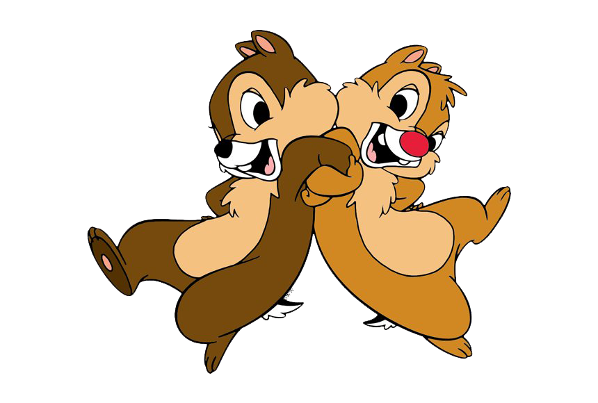 Cute Chip And Dale PNG Transparent Image