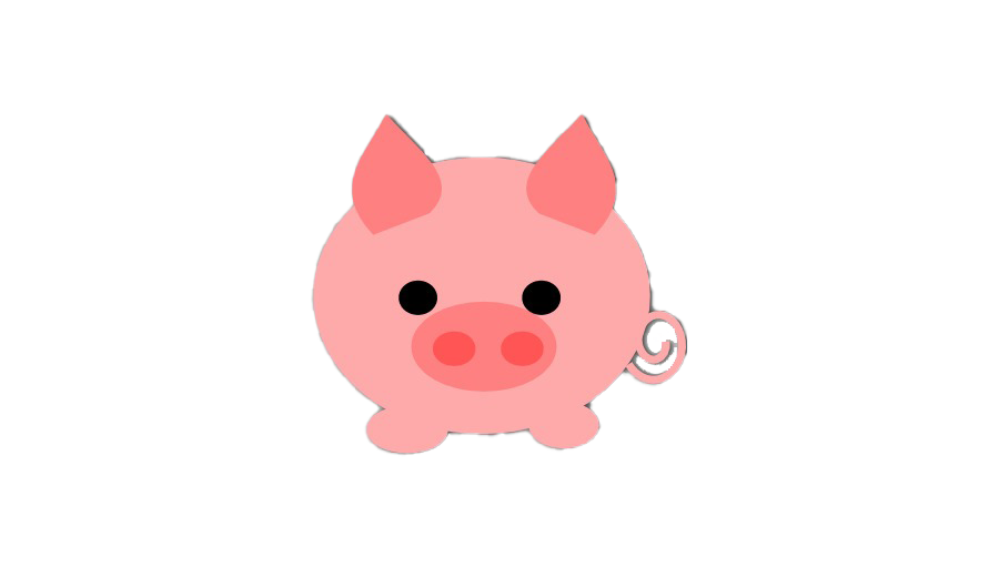 Cute Pig PNG Photo