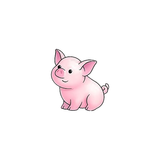 귀여운 돼지 PNG 그림