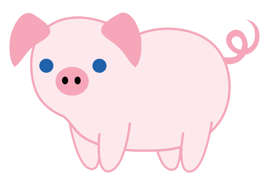 Image Transparente de cochon mignon