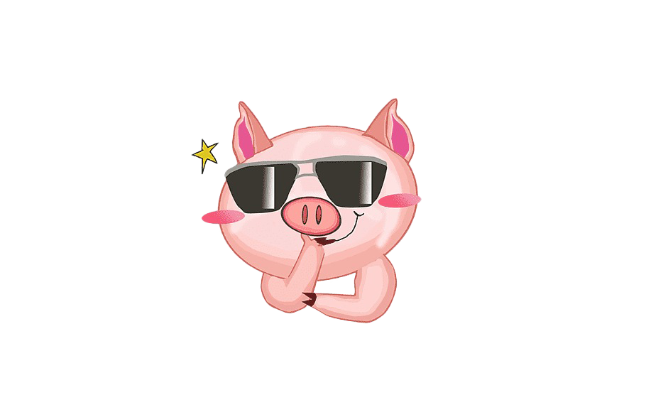 귀여운 핑크 돼지 PNG 다운로드 이미지